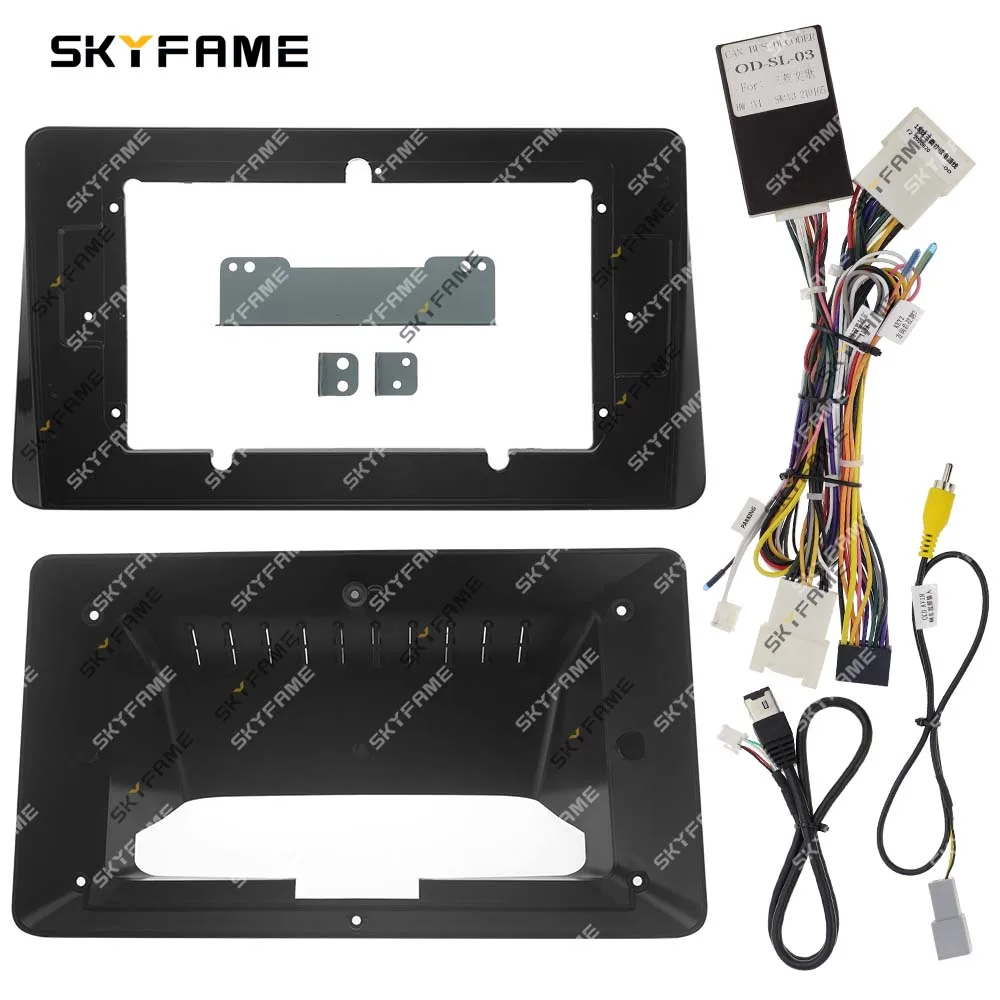 SKYFAME إطار السيارة فآسيا محول Canbus صندوق أندرويد راديو داش تركيب لوحة عدة لميتسوبيشي الكسوف الصليب