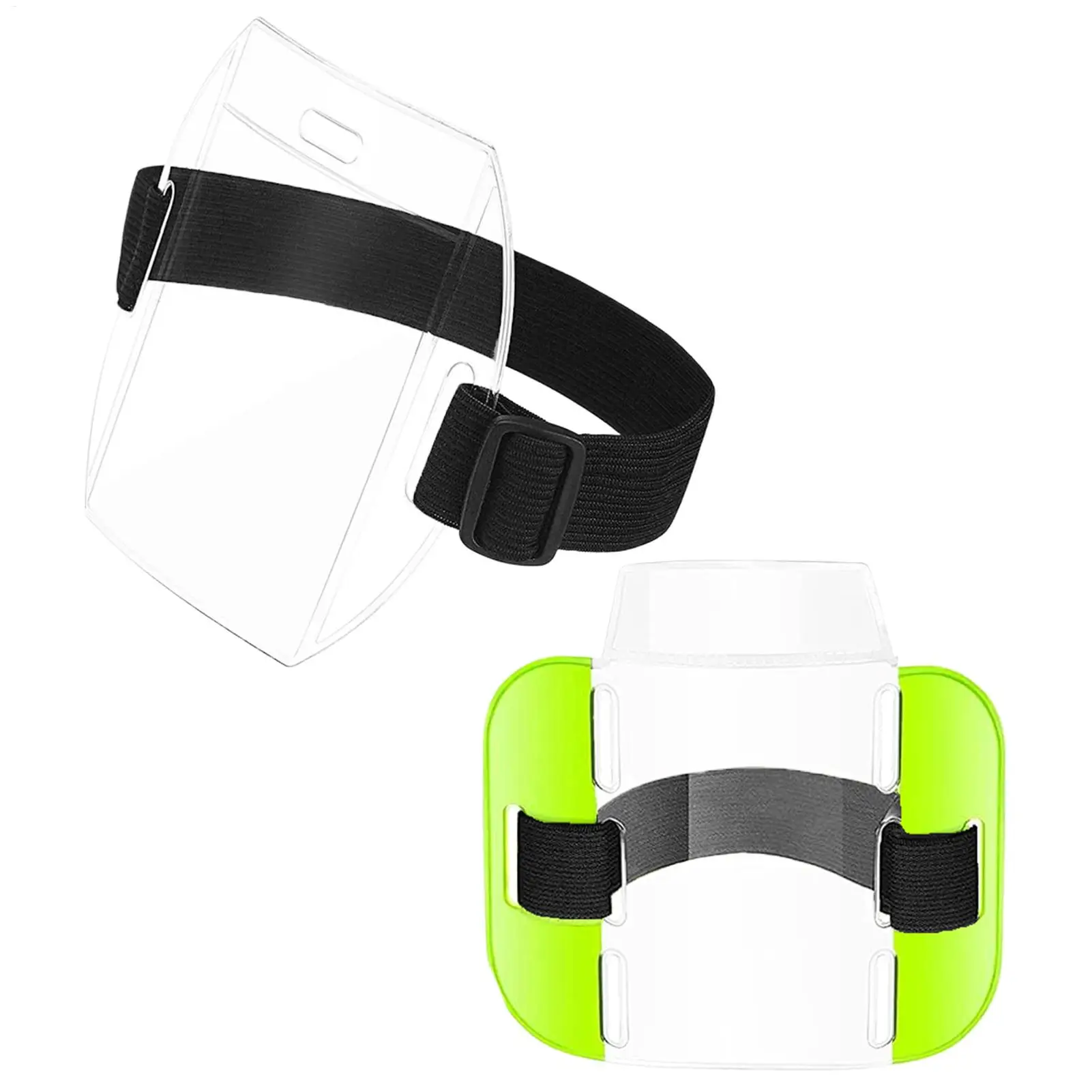 Porta credenciales de identificación tipo brazalete ajustable, protector de credenciales, bolsillo suave para billetes, organizador portátil para pases de esquí para adultos