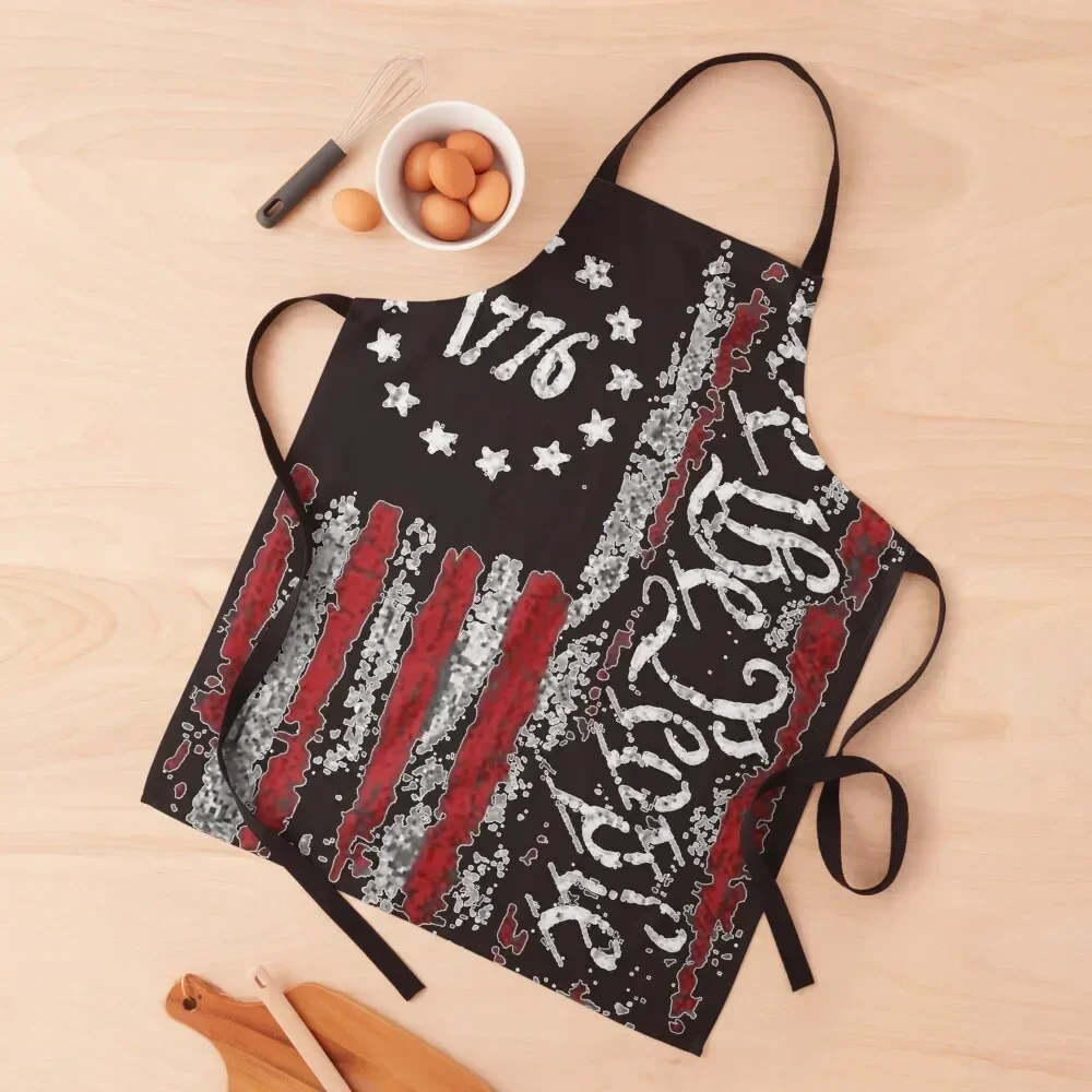 Vintage Old American Flag Patriotic 1776 We The People USA Premium Classic T-Shirt Apron Nursing Kitchen For Women Apron