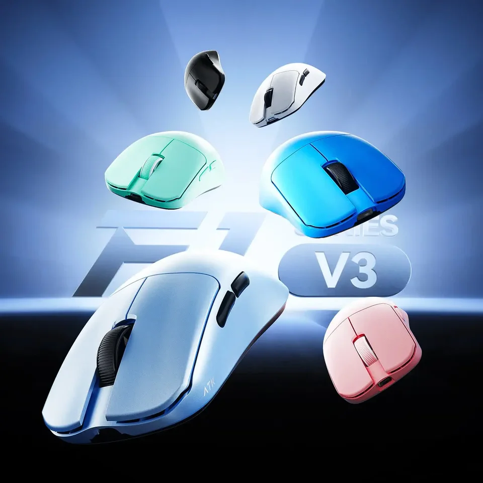 ATK F1 V3 Ultimate 8K Wireless Gaming Mouse PAW3955Master 40000DPI