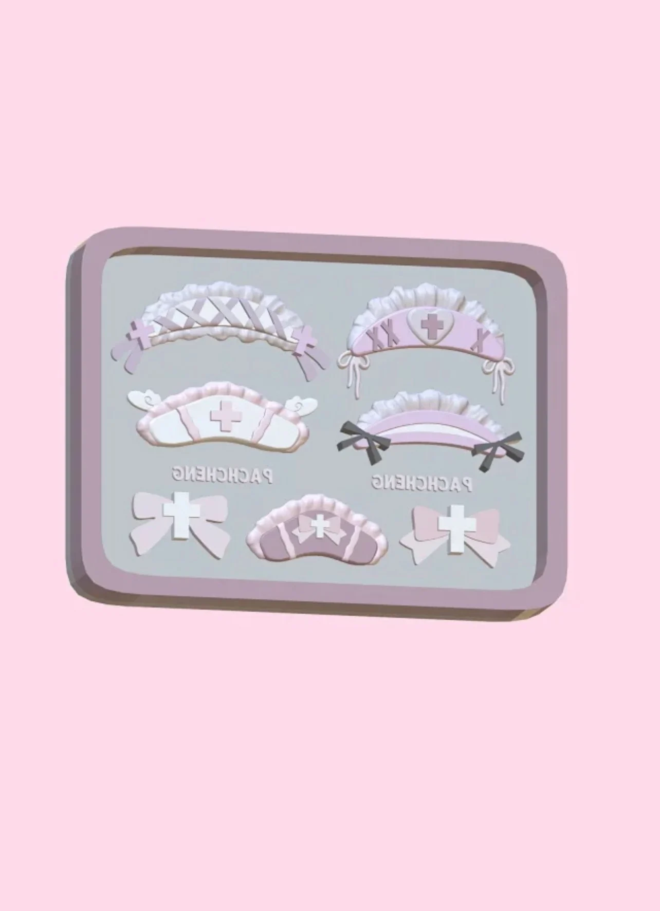 Accesorios para sombrero de enfermera, molde de fundición de resina, accesorios de molde de silicona, molde líquido de resina, llavero de resina, molde de silicona, molde de resina