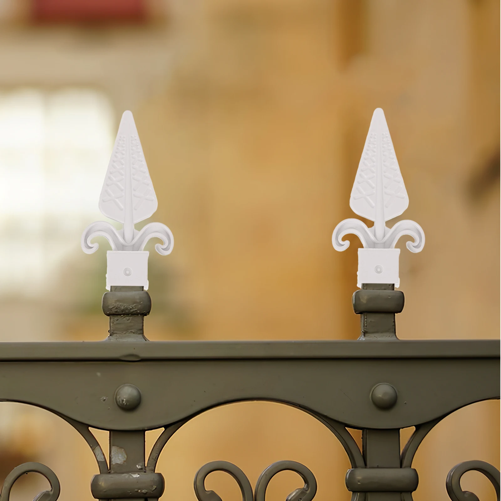 

10pcs Spearhead Accessories Durable Plastic Outdoor Finial Post Tops Gate Border Decor Easy Install Fence Topper Finials