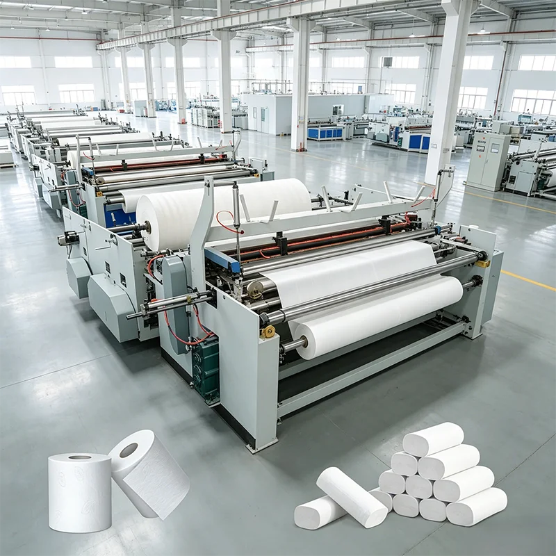 Industrial Jumbo Toilet Paper Roll Machine for Large Scale Manufacturing