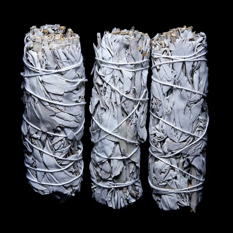 White Sage Bundles Sage Smudge Sticks The Mind Room Buddhist Temple Cedar Sticks for Aromatherapy Relief Spiritual Clean