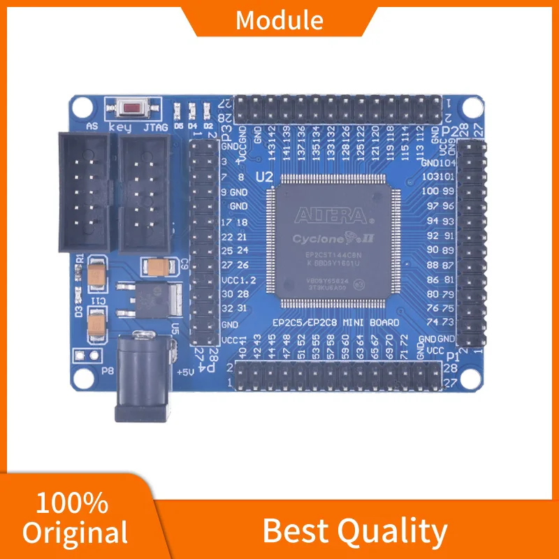 ALTERA CycloneII EP2C5T144 Minimum System Development Learning Board Module 5V EPCS4 4M Reset SwitchPower Indicator EP2C5T144C8N