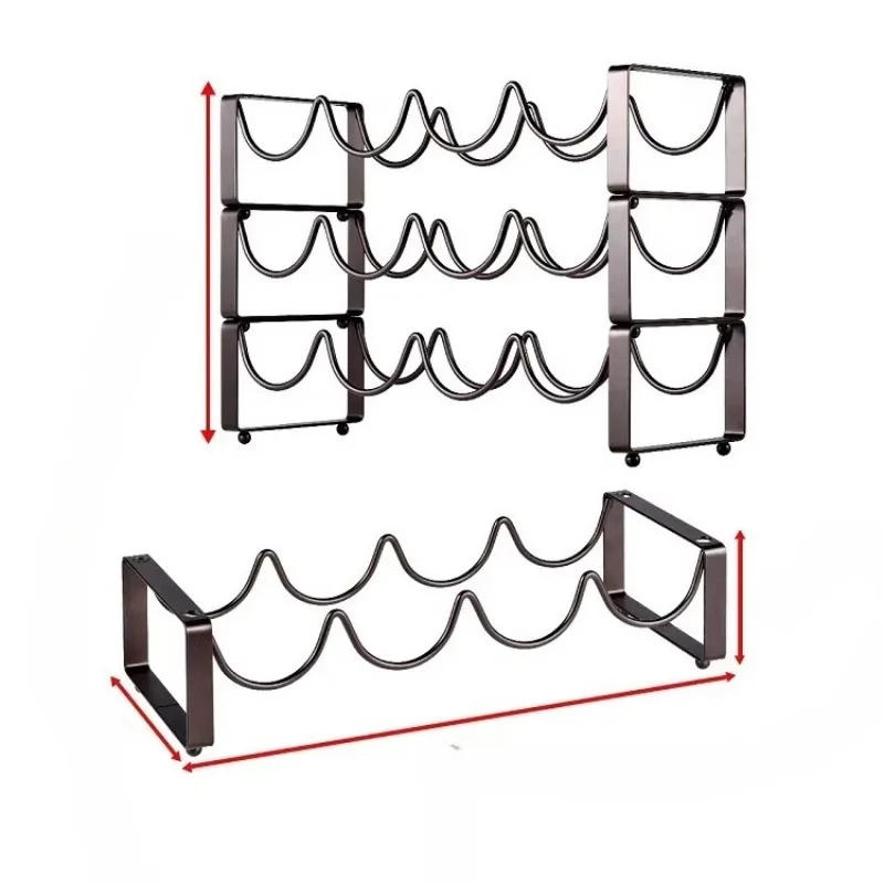 1PCS Iron Wine Bottle Holder Glass Drying Household Champagne Collecter Storage Wine Rack Bar Counter Tools