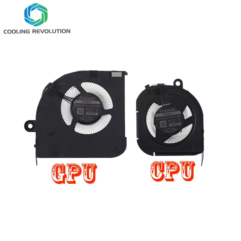 Laptop CPU GPU Cooling Fan MG75091V1-C010-S9A MG75091V1-C020-S9A DC12V 9.60W for Lenovo thinkpad P17 GEN2 5H41B77204 N20E