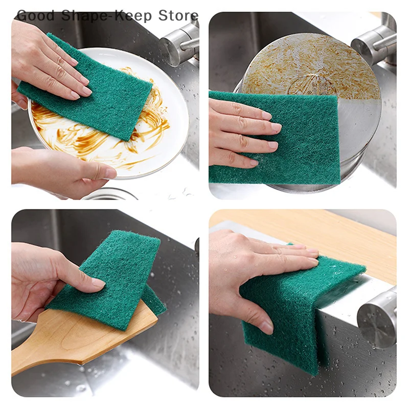 Juego de estropajos de cocina de 10/20 piezas, trapos de limpieza reutilizables multiusos antiarañazos para lavavajillas
