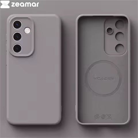 Original Liquid Silicone For Magsafe Magnetic Case For Samsung S25 S24 S23 S22 Ultra Plus A56 A16 A55 A54 Wireless Charge Cover