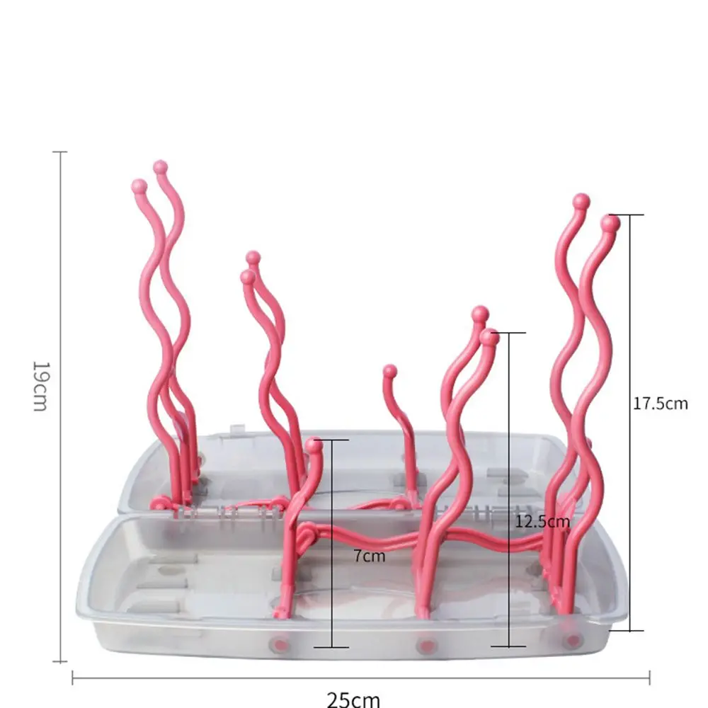 나무 모양 컵 건조기 젖병 수유 양면 청소 건조기 병 보관 랙 젖꼭지 랙 건조 랙