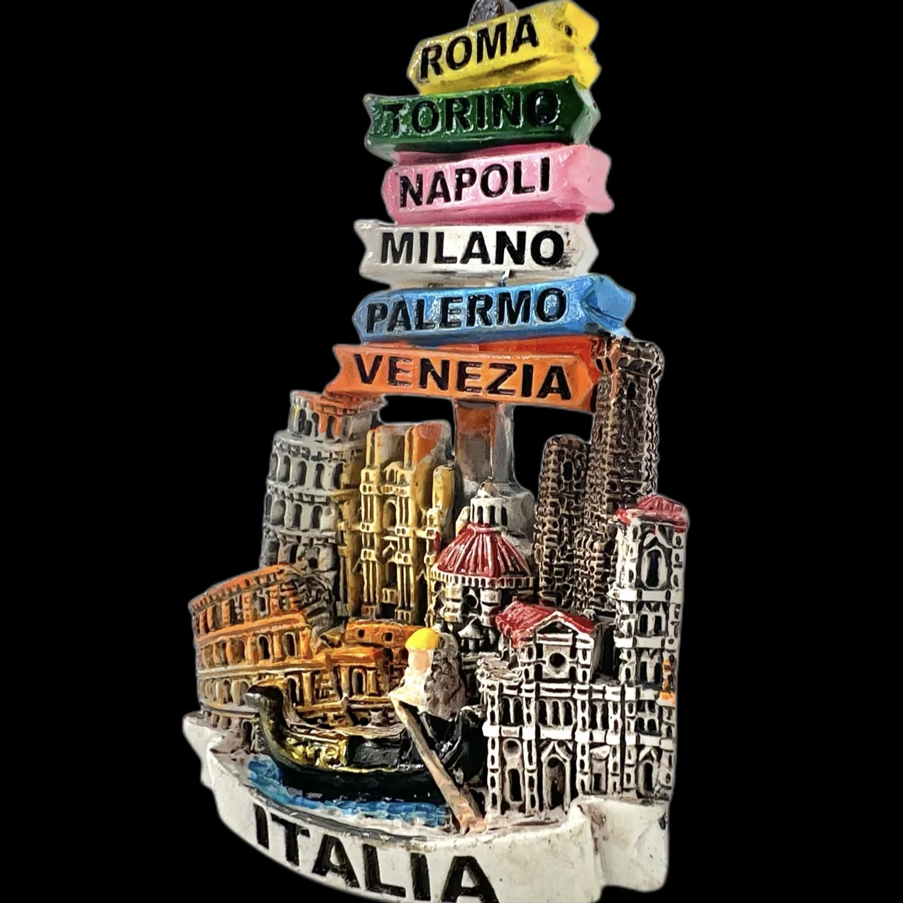 Italia magneti frigo Roma Torino Napoli Milano Venezia Travel Memorial adesivi magnetici per frigorifero regalo