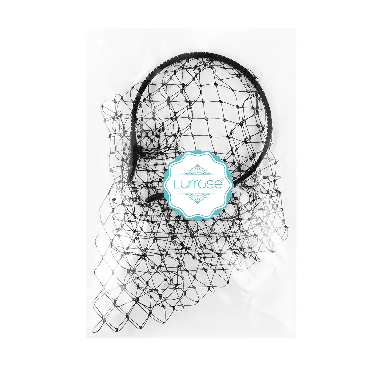 

Black Vintage Veil Hair Hoop Elegant Mesh Headband Charming Lightweight Comfortable Women Headpiece Birthday Party