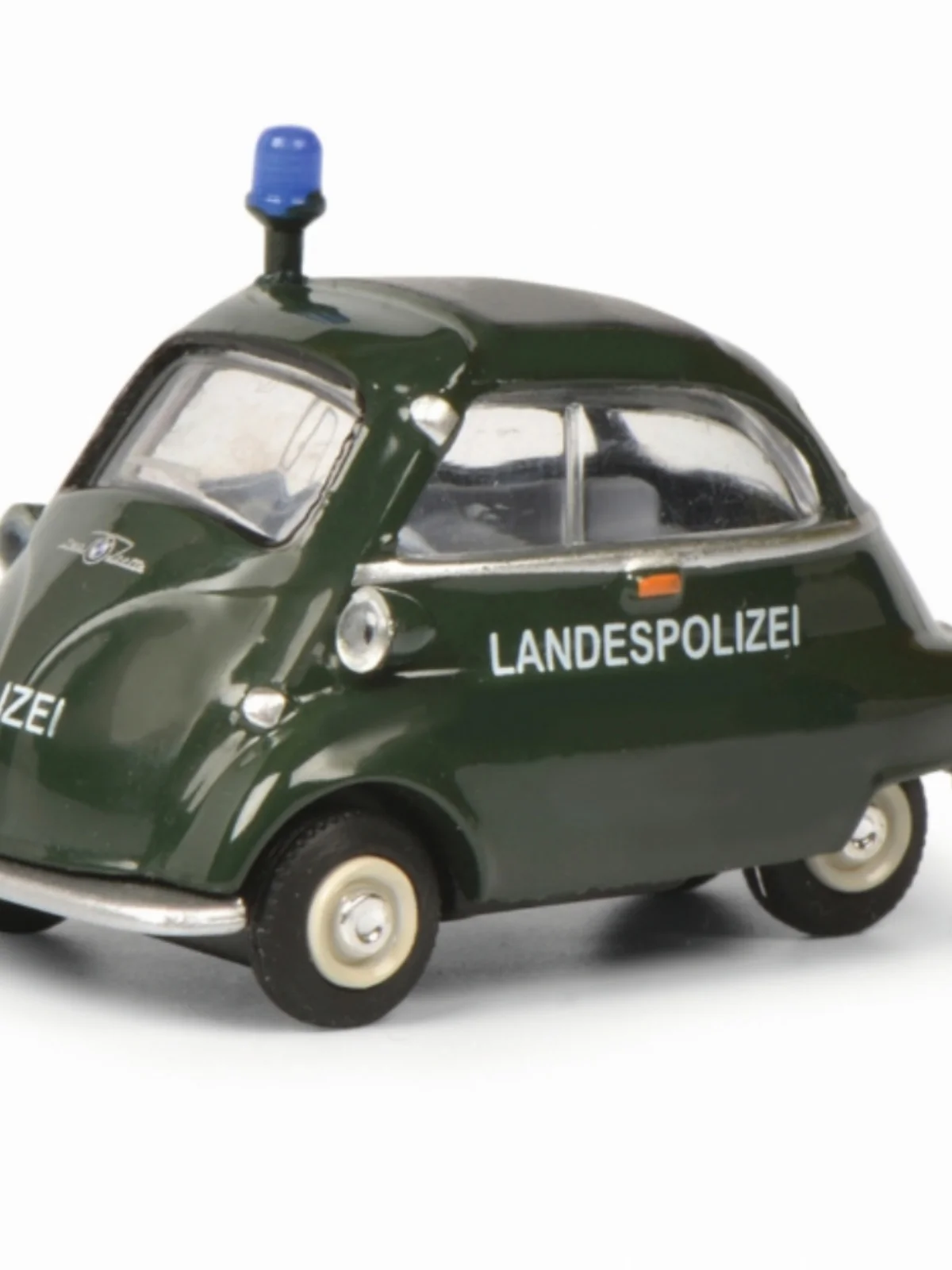 1:64 Baby Horse Egg Isetta Police Car Version Alloy Car Model