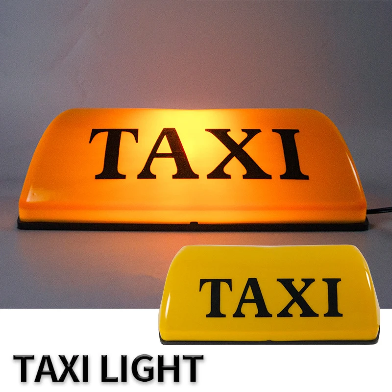 

New 12V Roof Waterproof Top Sign Magnetic Imeter Cab Lamp Light Signal Lamp TAXI Roof Top Sign Light Taxi Light Suction Magnet