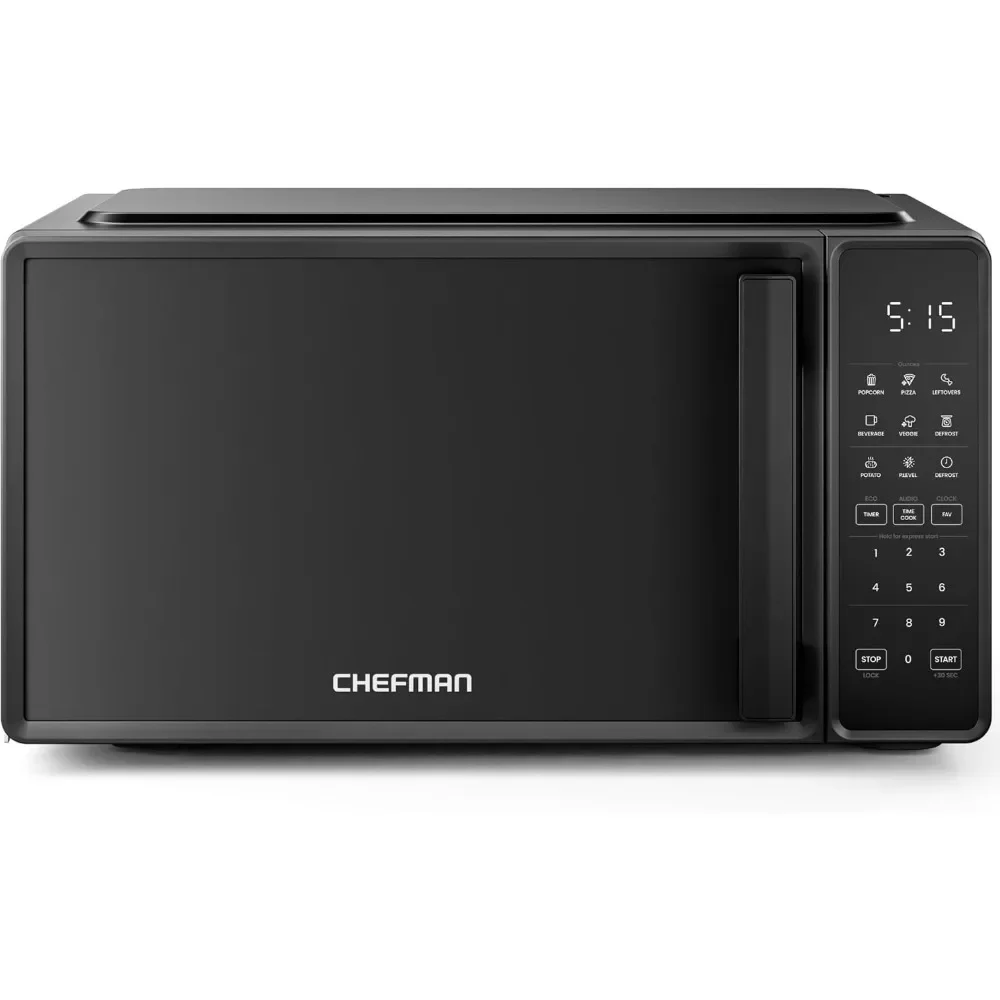 

li-Chefman Countertop Microwave Oven 0.7 Cu. Ft., 700 Watts with 10 Power Levels, 6 Cooking Presets with One-Touch Express Cook