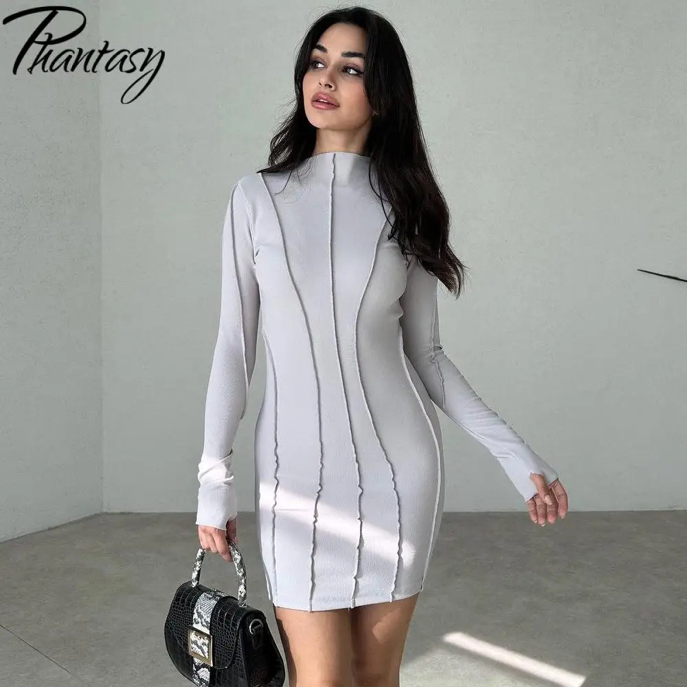 Phantasy Schroefdraad Mini Jurk Streep vrouwen Jurk Sexy Bodycon Hip Pakket Jurken Casual Vestidos Vintage Kleding 2025