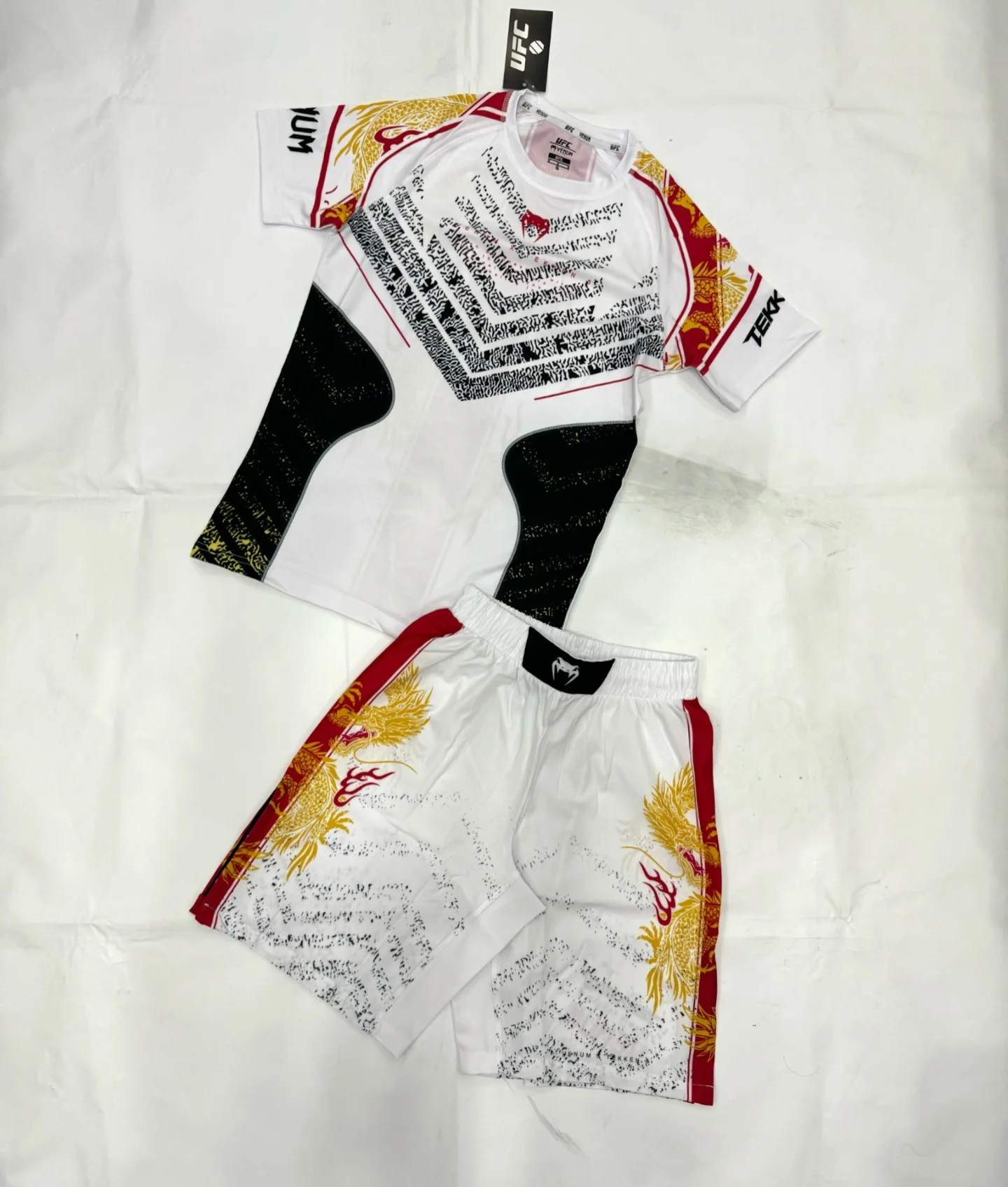 2026 جديد UFC MMA القتال قصيرة الأكمام مجموعة الرياضة التجفيف السريع بدلة تدريب الملاكمة التايلاندية القتال ساندا القتال قصيرة الأكمام مجموعة #1