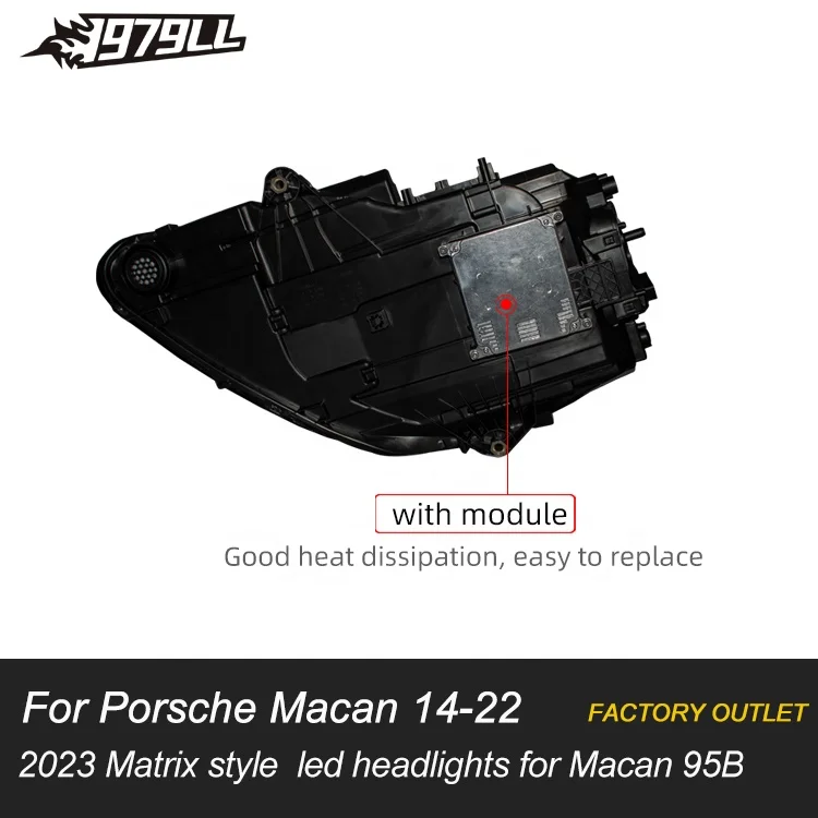 熱い販売！ ポルシェ マカン95B用 カーランプ 2020 2019 2017 2016 2014 95B ヘッドライトを2023マトリックススタイルLEDヘッドライトにアップグレード