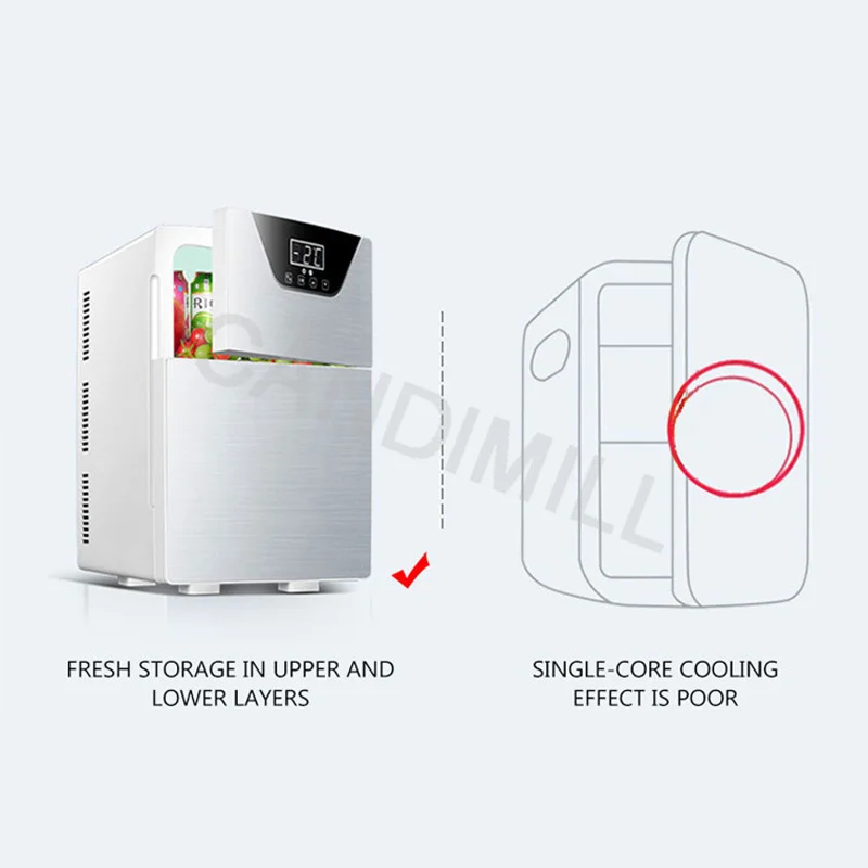 Kleine Huishoudelijke Koelkast Keuken Koelkast Enkele Deur Koelkast Wijn Melk Voedsel Koude Opslag Koelkast Verstelbare