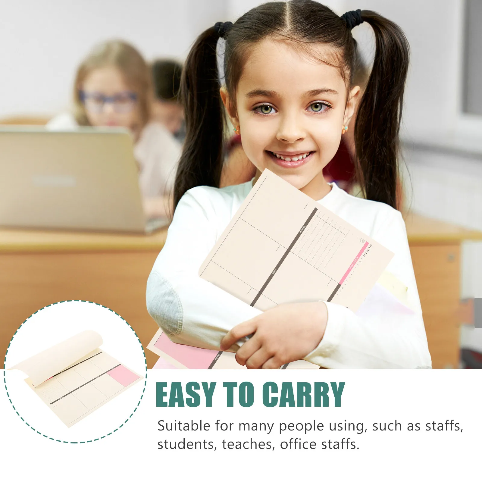 A4 Weekly Schedule Desk Planner to Do List Pad Agenda Organizer for Students Office Workers Time Management Study Efficiency