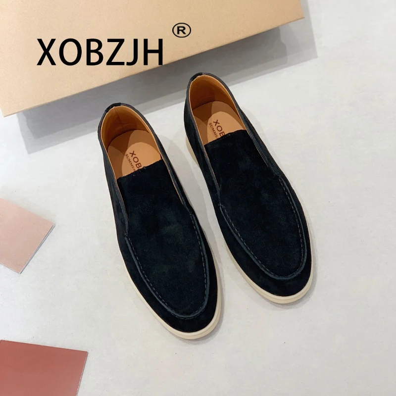 High Top Nude Casual Men 2024 Kid Suede Loafers Women Flat Shoes Woman Slip On Ladies driving lazy Winter Open Walk Shoes