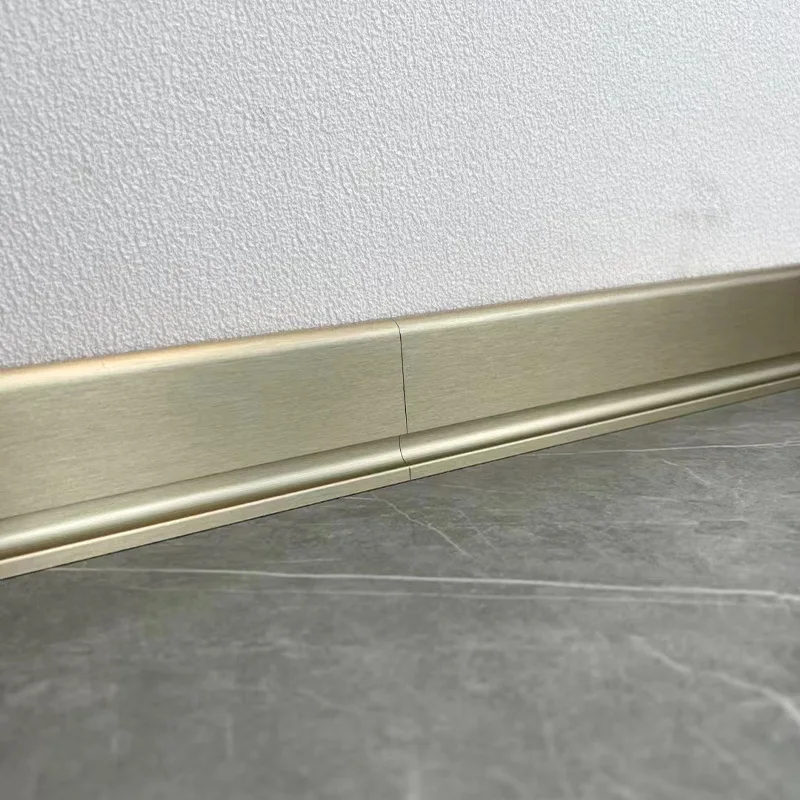 Led Aluminum Skirting Surface Mounted Profile Baseboard for Living Room Floor Corridor Aisle Hotel Linear Decor Hard Bar Lamp