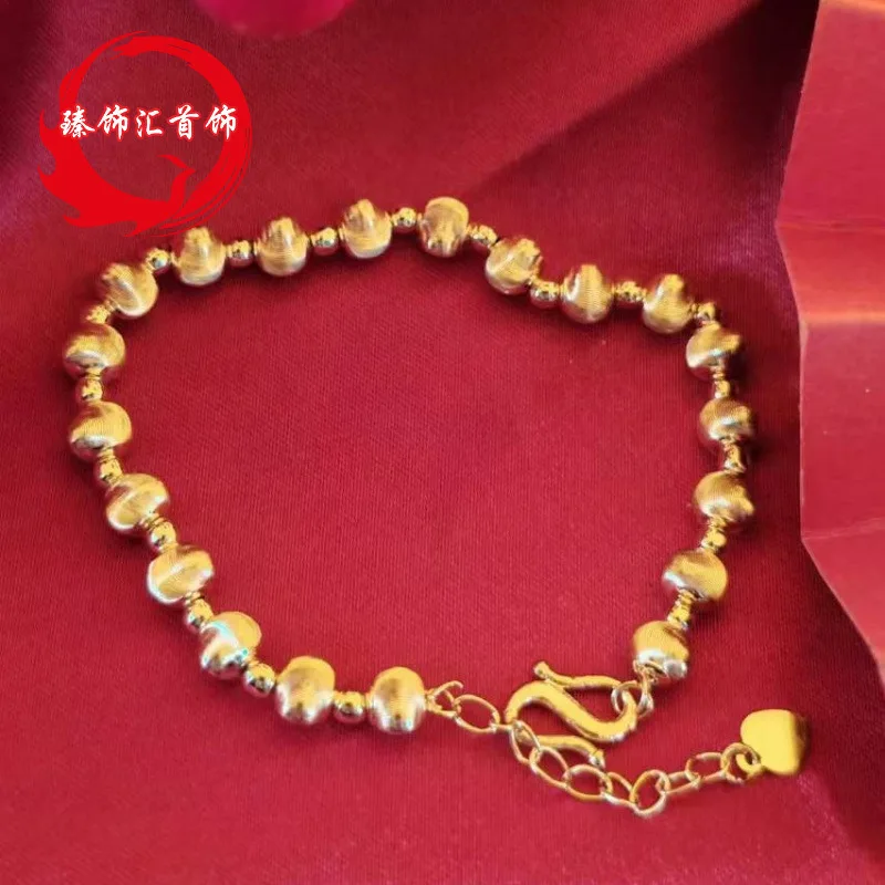 

Новый браслет «Кошачий глаз» с золотыми бусинами для женщин, 2026 год, минималистичный, стильный, универсальный, из латуни с золотым покрытием, как в ювелирных магазинах