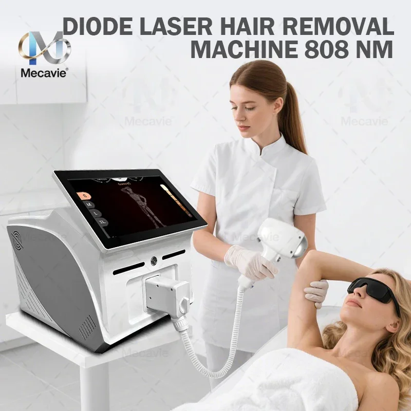 Upgraded Diode Laser Hair Removal 4000W 4-Wavelength Laser Hair Removal Device, 808/755/940/1064nm Cooling System, Painless Hair