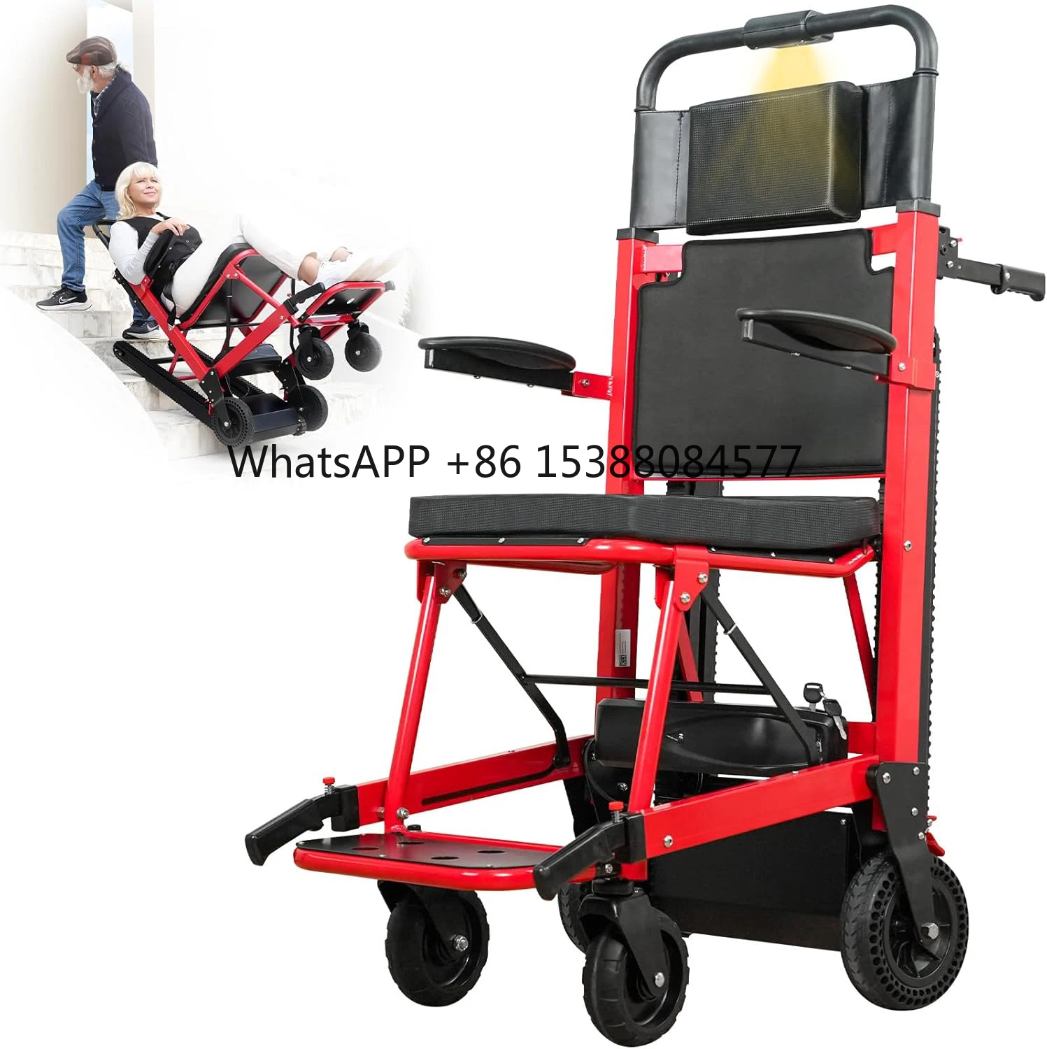 

Battery Powered Stair Climbing With Adjustable Track Lift System for Elderly Disabled Indoor Outdoor Use