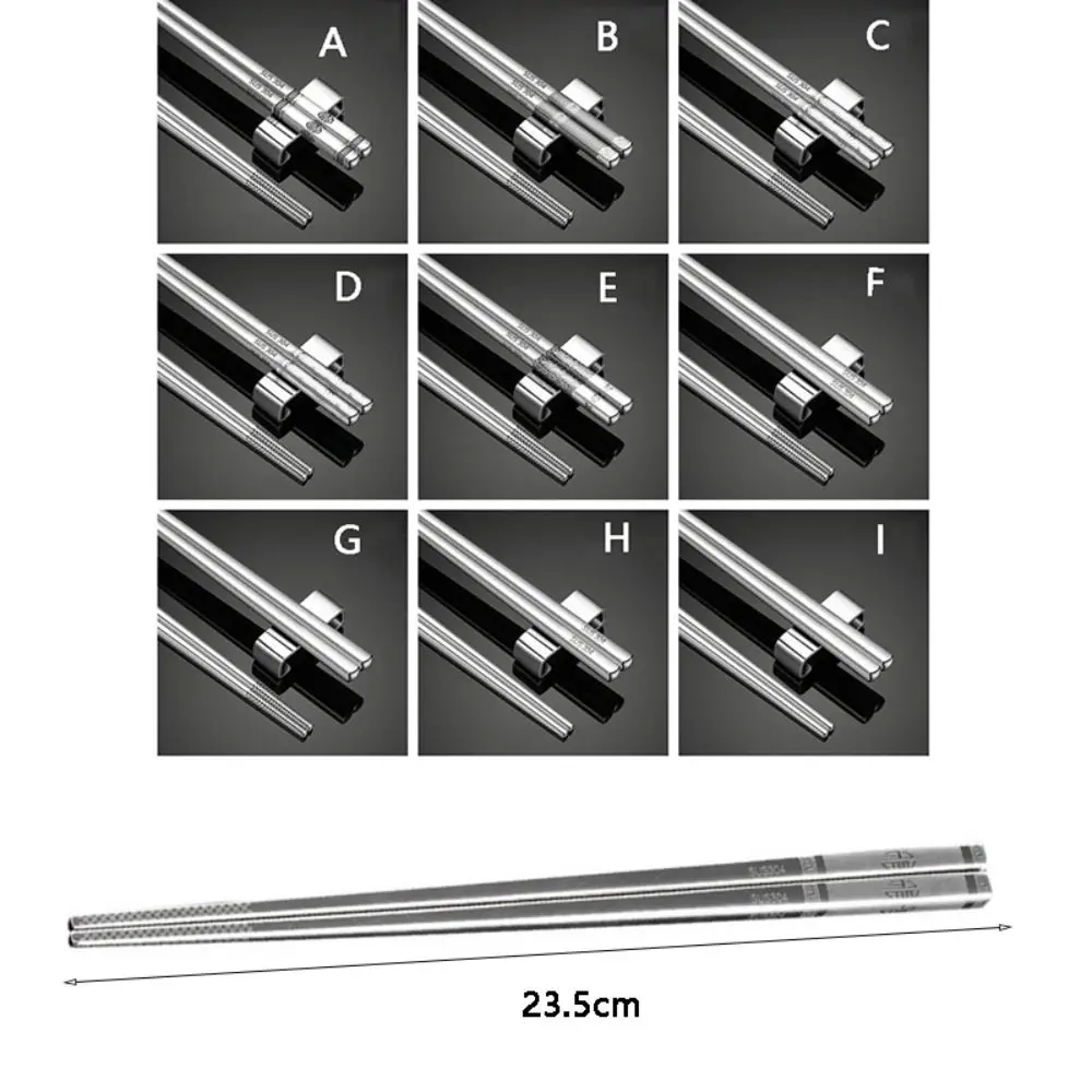1 زوج مربع رئيس عيدان تناول الطعام المصنوعة من الفولاذ المقاوم للصدأ أنماط الميمون الصينية النقش بالليزر عيدان تناول الطعام الصينية مكافحة تحرق طرف النهاية #6