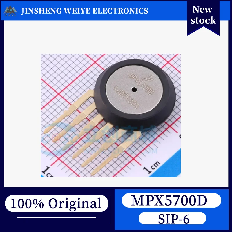 

(1/5 piece) 100% New MPX5700D SIP6 Industrial Grade High-Range Gauge Pressure Sensor - In Stock