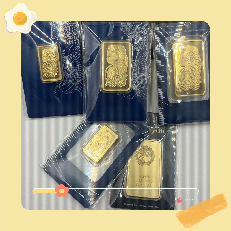 

1oz/2.5g/5g/10g/20g/31g/50g/100g 24K Gold Plated Copper Copy Bar Lady Bullion Ingot DIFFERENT Serials pam-p wholesale