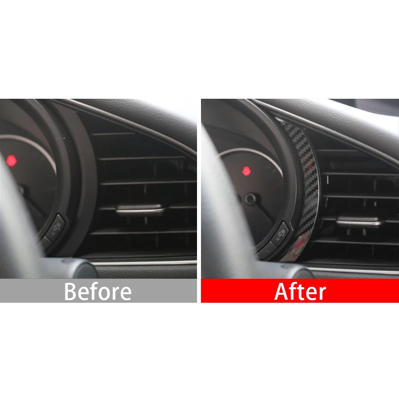 For Mazda 3 BP 2019 2020 2021 2022 2023 2024 2025 Stainless Car Instrument Dashboard Display Cover Trim Stickers Accessories view 2