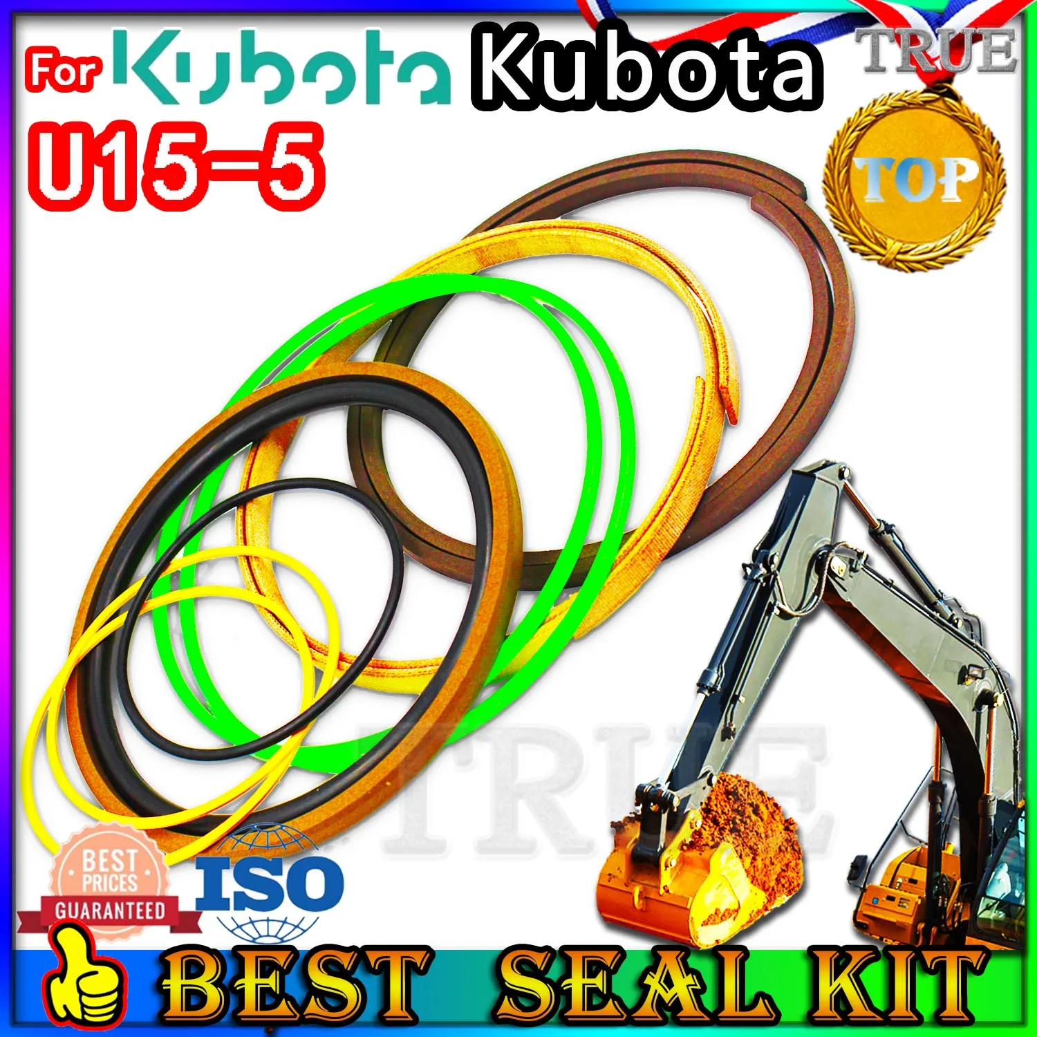 

For Kubota U15-5 Oil Seal Excavator Repair Kit Boom Bucket Arm Hydraulic Cylinder U15 5 Swing Engine Control Valve Pilot Parts