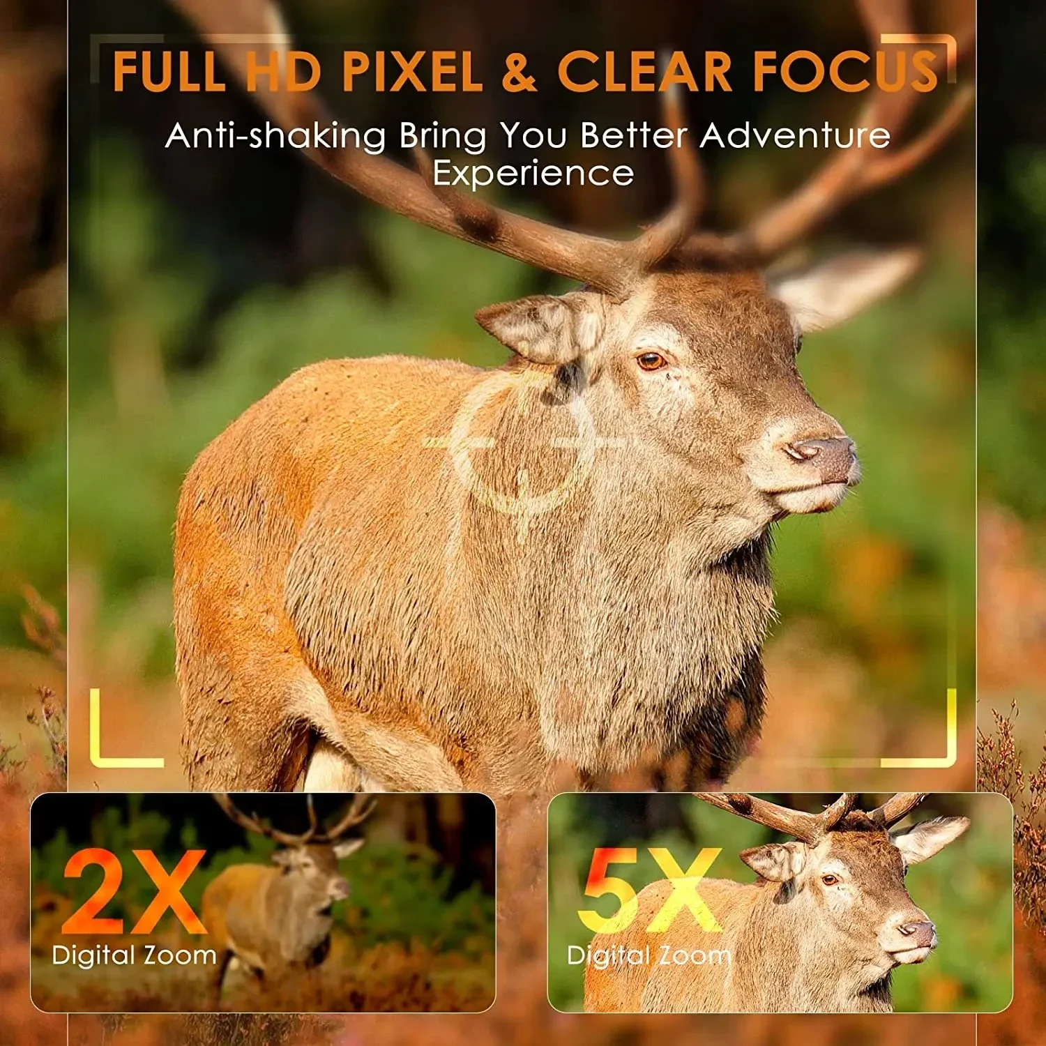 4K Wifi Night Vision Binocular Device 10x Digital Zoom Infrared Night Vision Goggles 3\'\' Large Screen Full Dark 500m For Hunting