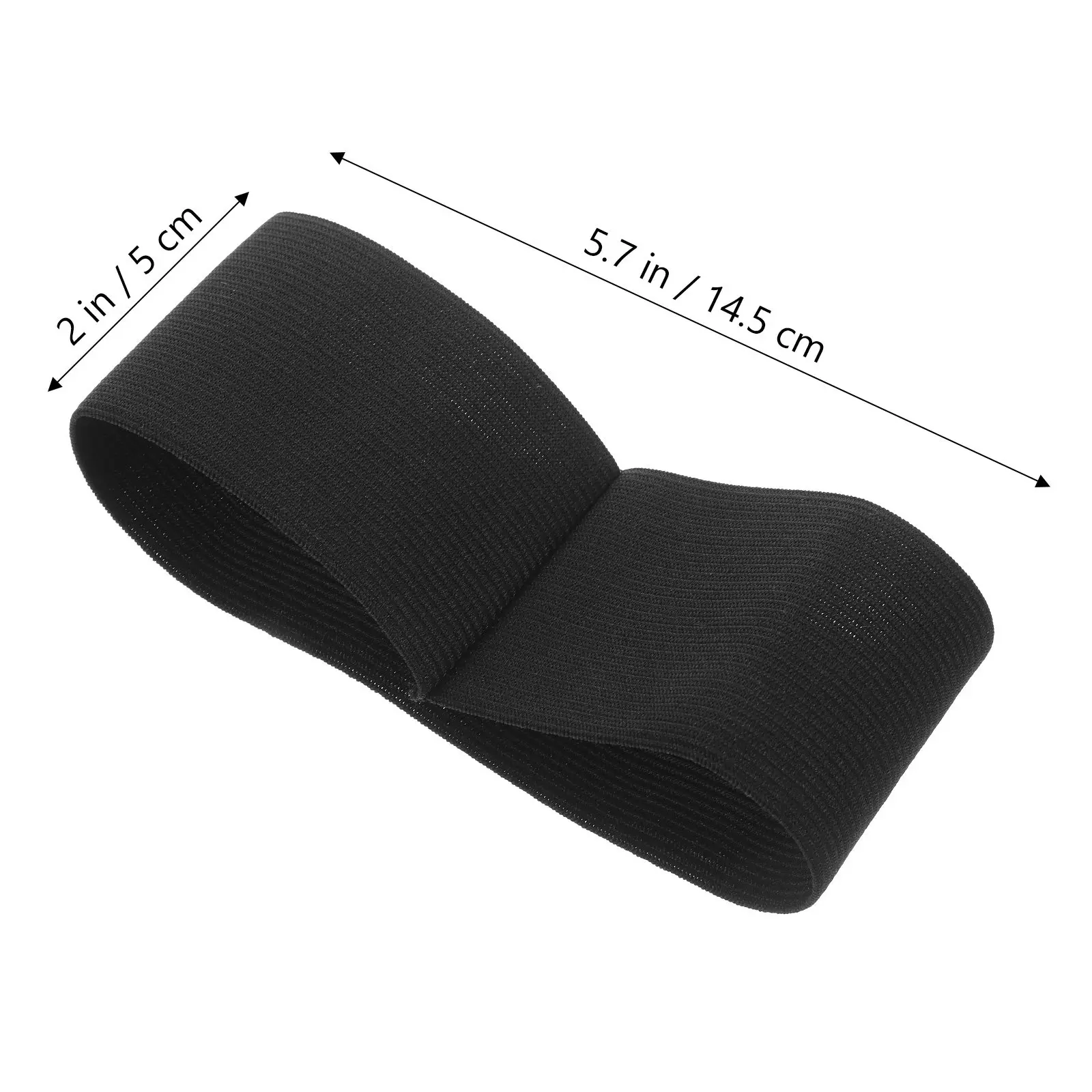 25Pcs Funeral Memorial Armband Black Elastic Mourning Band for Cemetery Grave Site Mourning Ceremony Football Game Death