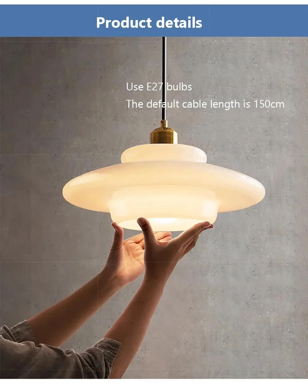Vintage Glass Pendant Light White For Living Room Dining Room Restaurant Coffee Shop Bar Study Room Indoor Decorative Chandelier