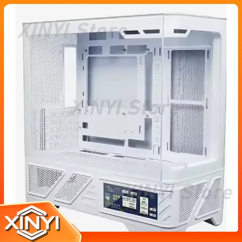 for Computer Chassis Panoramic Sea View Side Transparent 360 Water Cooled White