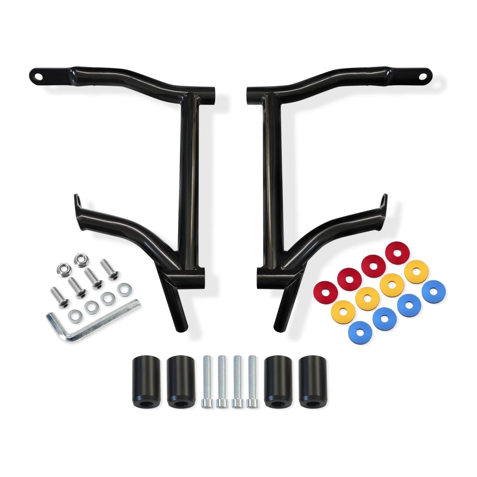 TippoMotu SaddleBag Guards Crash Bar for Harley Touring 2009-2024 Road Glide Street Glide Road King Electra Ultra Limited CVO