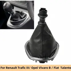 Gear Shift Knob Gaitor Boot Cover For Fiat Talento Opel Vivaro B Renault Trafic III 2016-2019 Car Accessories Replacement Parts