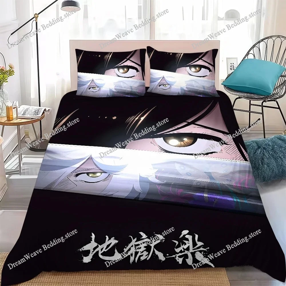 Hells Paradise Jigokuraku Duvet Cover Set Home Style Bedding Soft Laundry Cotton Bed Student Dormitory Gift