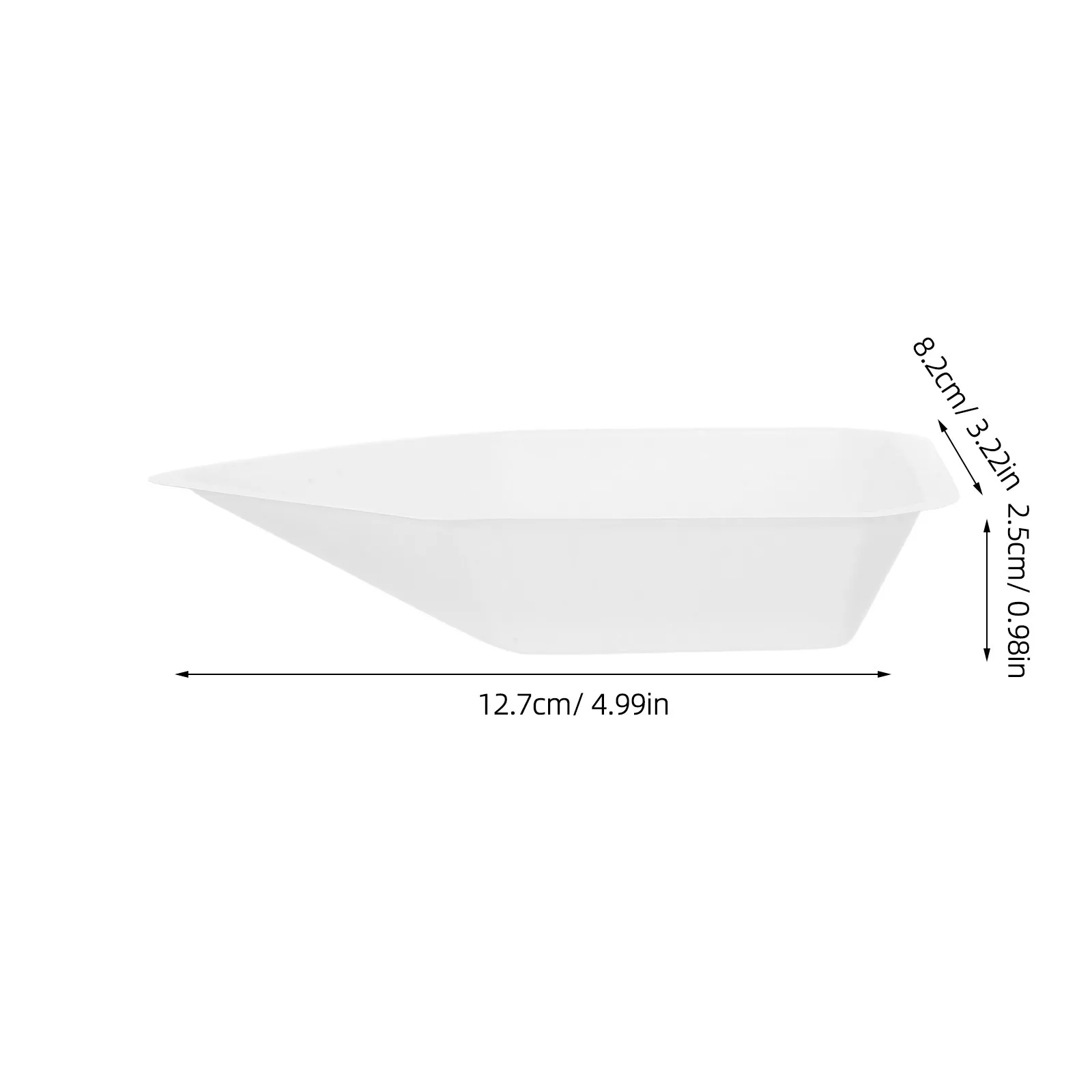 20Pcs Weighing Boats Plastic Lab Trays Boat-Shaped Design Food Sample Tray Lab Scale Dish Powder Liquid Measuring Mixing Epoxy