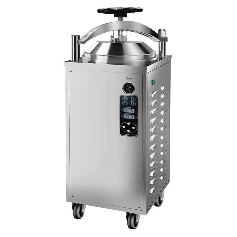 LMM Automatic Food Backpressure Vertical Sterilizer High Pressure Steam Sterilizer