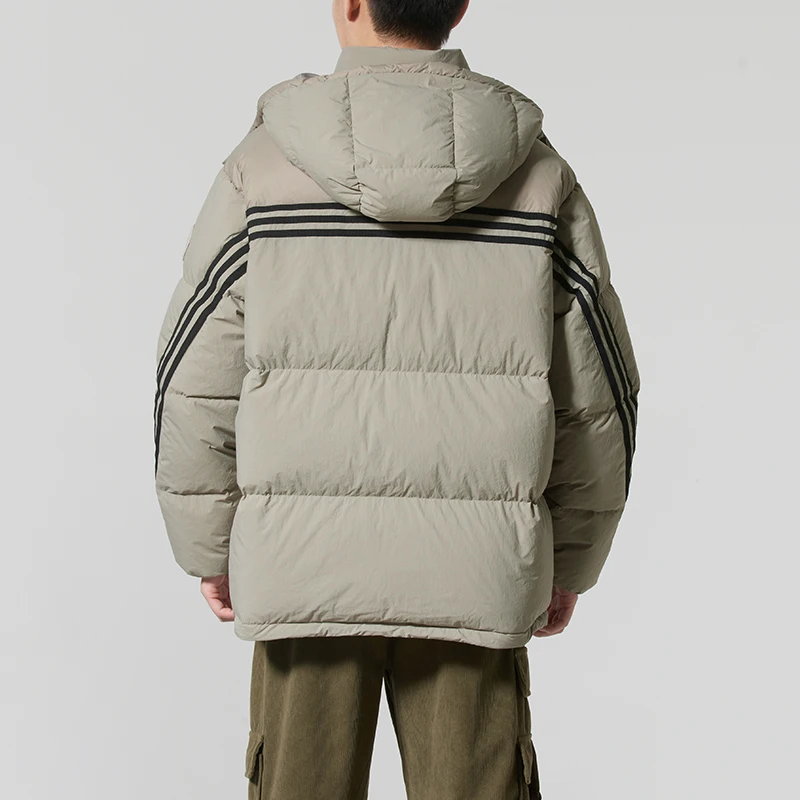 Adidas (Adidas) Trefoil down Jacket Men's Warm Hooded down Jacket Windproof Casual Sportswear Kc2563