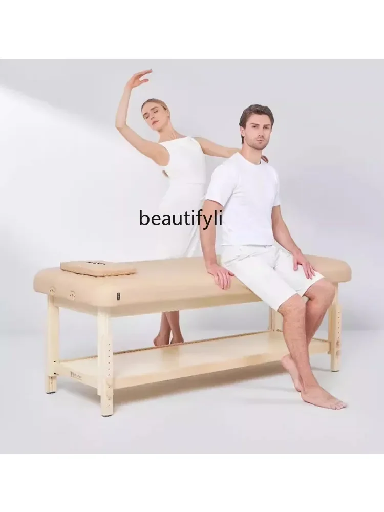 Asmt09 Beauty Salon Massage Couch Facial Bed Massage Couch Bone Setting Physiotherapy Bed Massage Solid Wood Bone Setting Bed