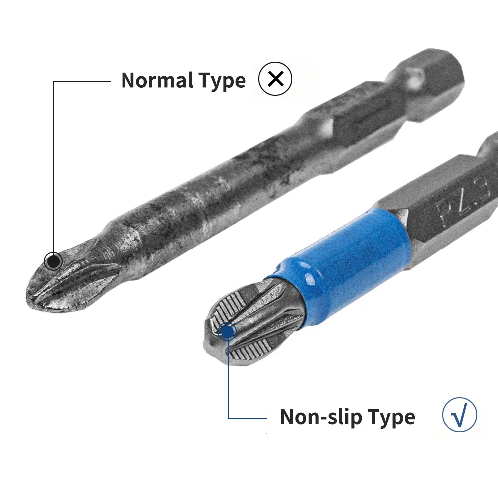 1/5/10 Stuks 50mm PH2 Cross bit boor Schroevendraaier Bits Handgereedschap Anti Slip Hex schacht Schroevendraaier Boor