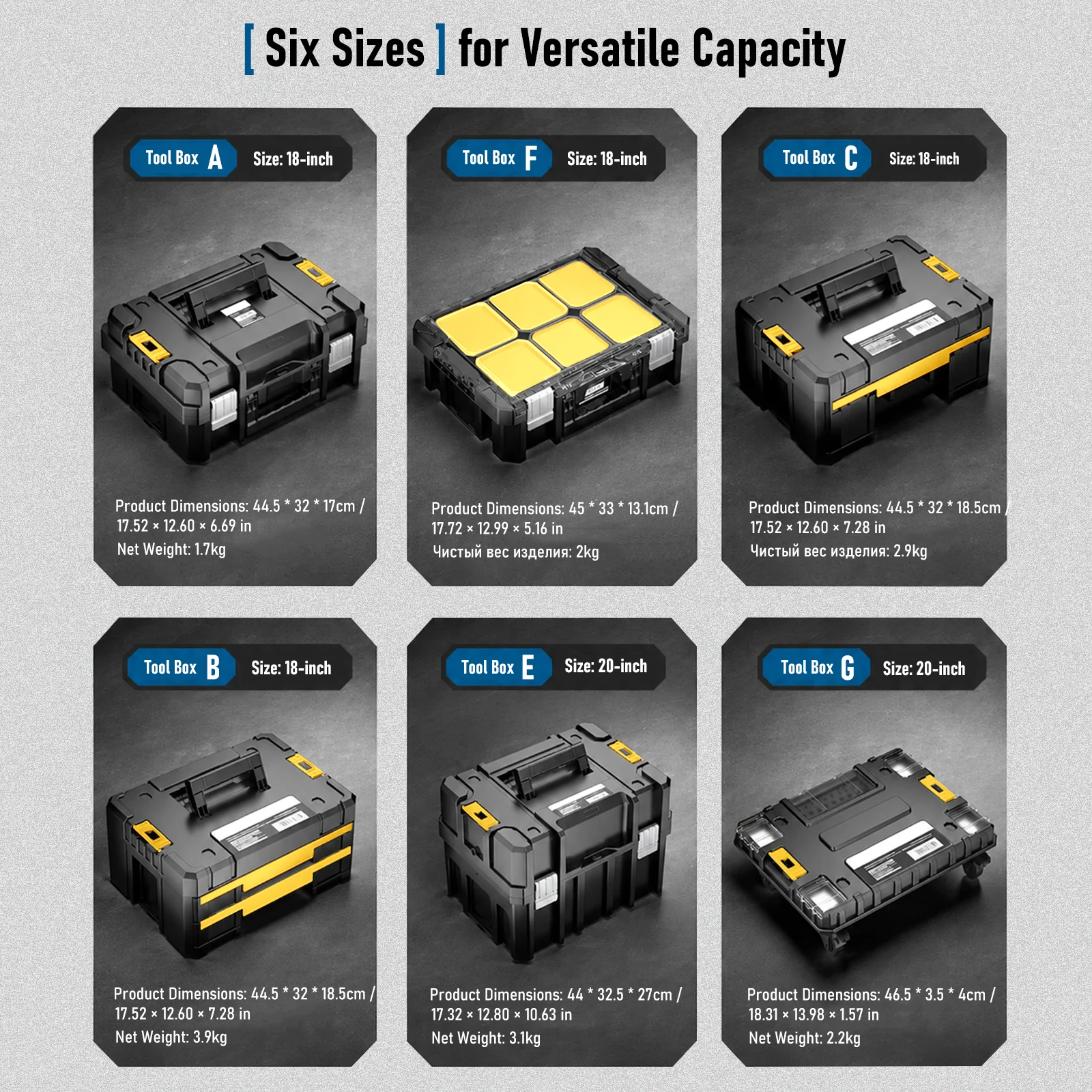 AIRAJ Stacking toolbox large w - Furniture Hardware Supply ulasan dan harga