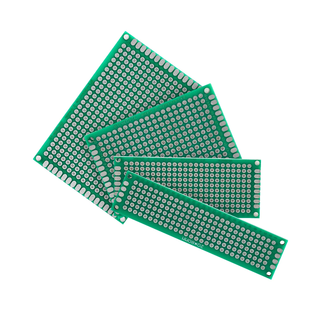 4PCS/Lot PCB Board Kit  5x7 4x6 3x7 2x8cm Green Double Sided PCBs Electronic Diy Kit Are Used To Construct Electronic Circuits