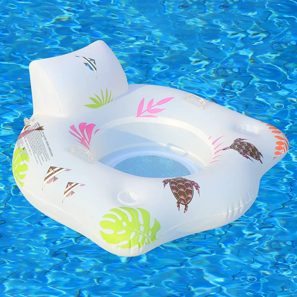 Inflatable Pool Floats LED Color Changing Light-up Inflatable Pool Float Chair Adult Pool Float Fun and Relaxing Pool Party Toy