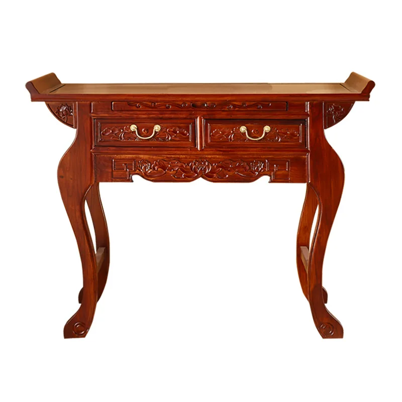 Buddha table, solid wood incense table, antique incense burning altar